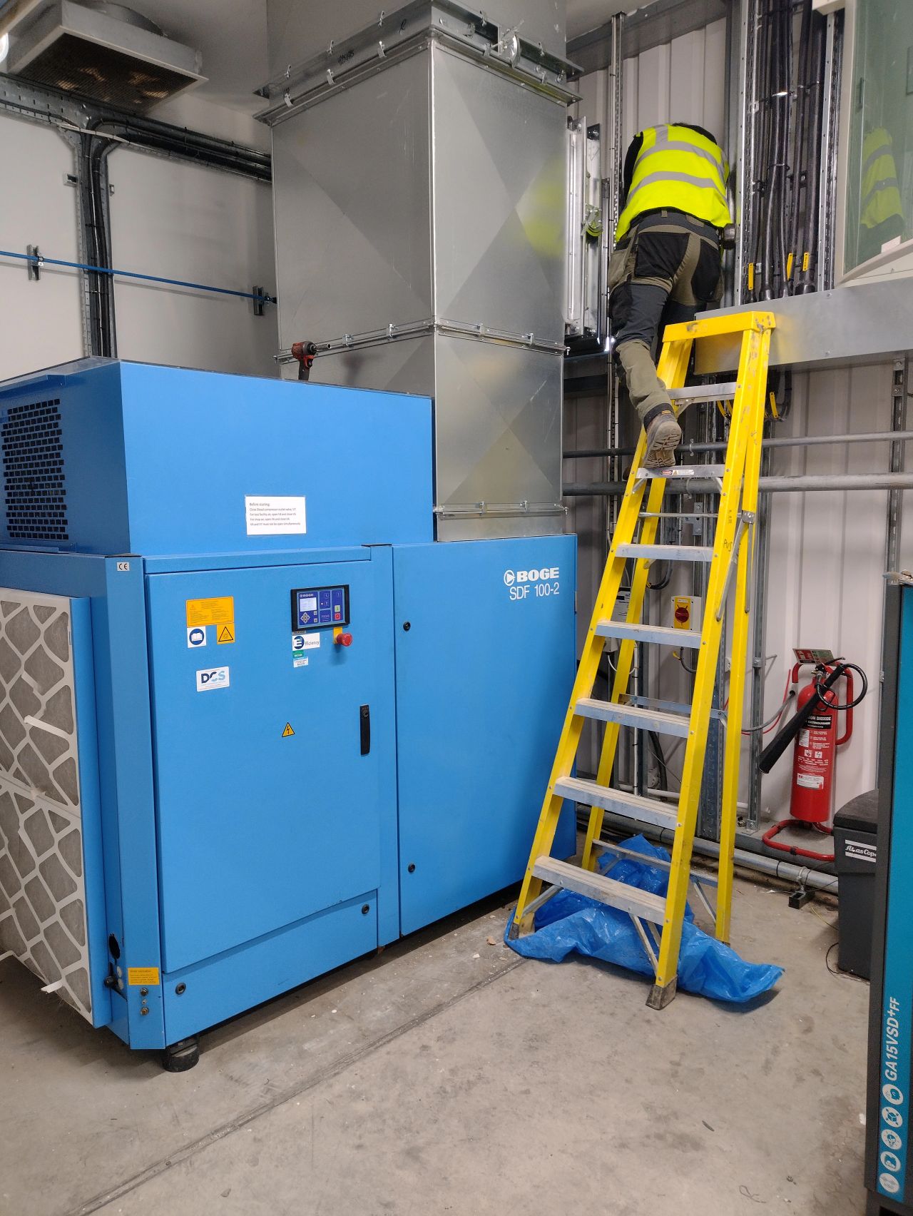 BOGE FD 100-2 compressor serviced by DCS Derby